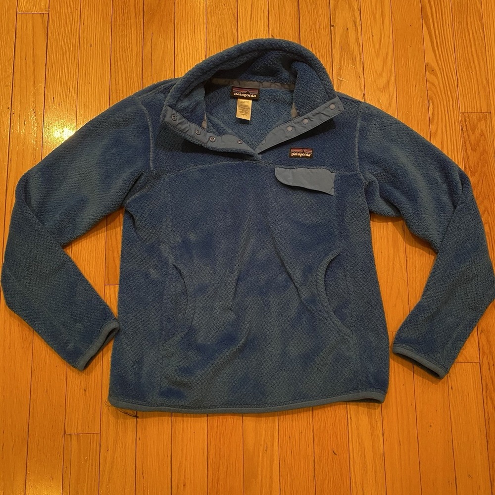 Patagonia Women's Blue Re-Tool Snap T Pullover Size Small